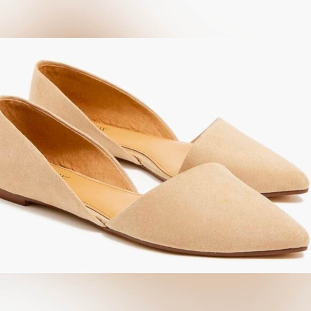 J. Crew Beige Zoe Suede D'Orsst Flats